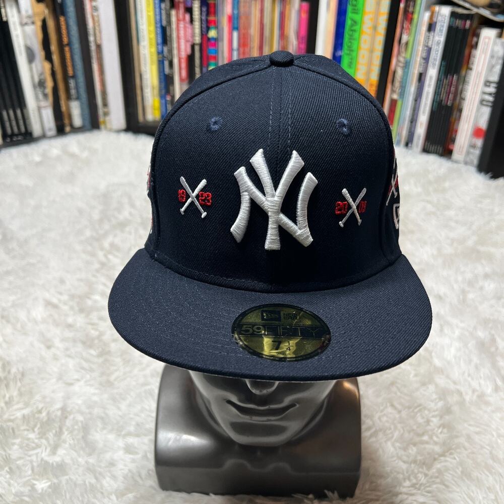 NEW ERA SPIKE LEE X NEW YORK YANKEES HAT CROSSED BAT SIZE 7 1/4 BASEBALL CAP